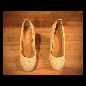 Aldo Ivory Lacey Espadrilles
